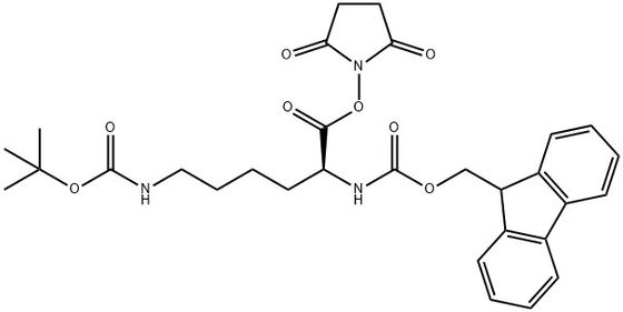 98+ White Powder  Fmoc-Lys(Boc)-Osu   CAS NO.132307-50-7