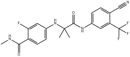 98+ White Powder  4-[1-(4-cyano-3-trifluoromethyl-phenylcarbamoyl)-1-methyl-ethylamino]-2-fluoro-N-  CAS NO.1289942-55-7