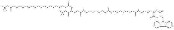 98+ White Powder Fmoc-L-Lys[C20-OtBu-Glu(OtBu)-AEEA-AEEA]-OH CAS NO. 2460751-66-8