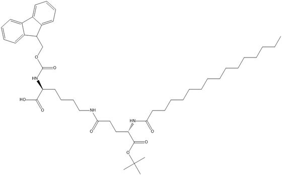98+ White Powder Fmoc-Lys(Pal-Glu-OtBu)-OH CAS NO. 1491158-62-3