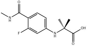 95+ White Powder 	N-[3-Fluoro-4-[(methylamino)carbonyl]phenyl]-2-methylalanine CAS  1289942-66-0
