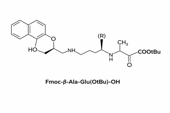 Fmoc-β-Ala-Glu ((OtBu) -OH 固体相ペプチド合成 不純性 SPPSのための二ペプチドビルディングブロック