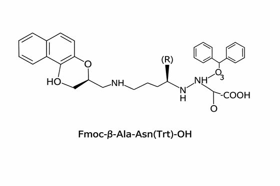 Fmoc-β-Ala-Asn ((Trt) -OH SPPS ディーペプチド ペプチド用
